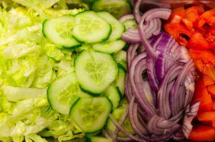 Fresh Salad Vegetables